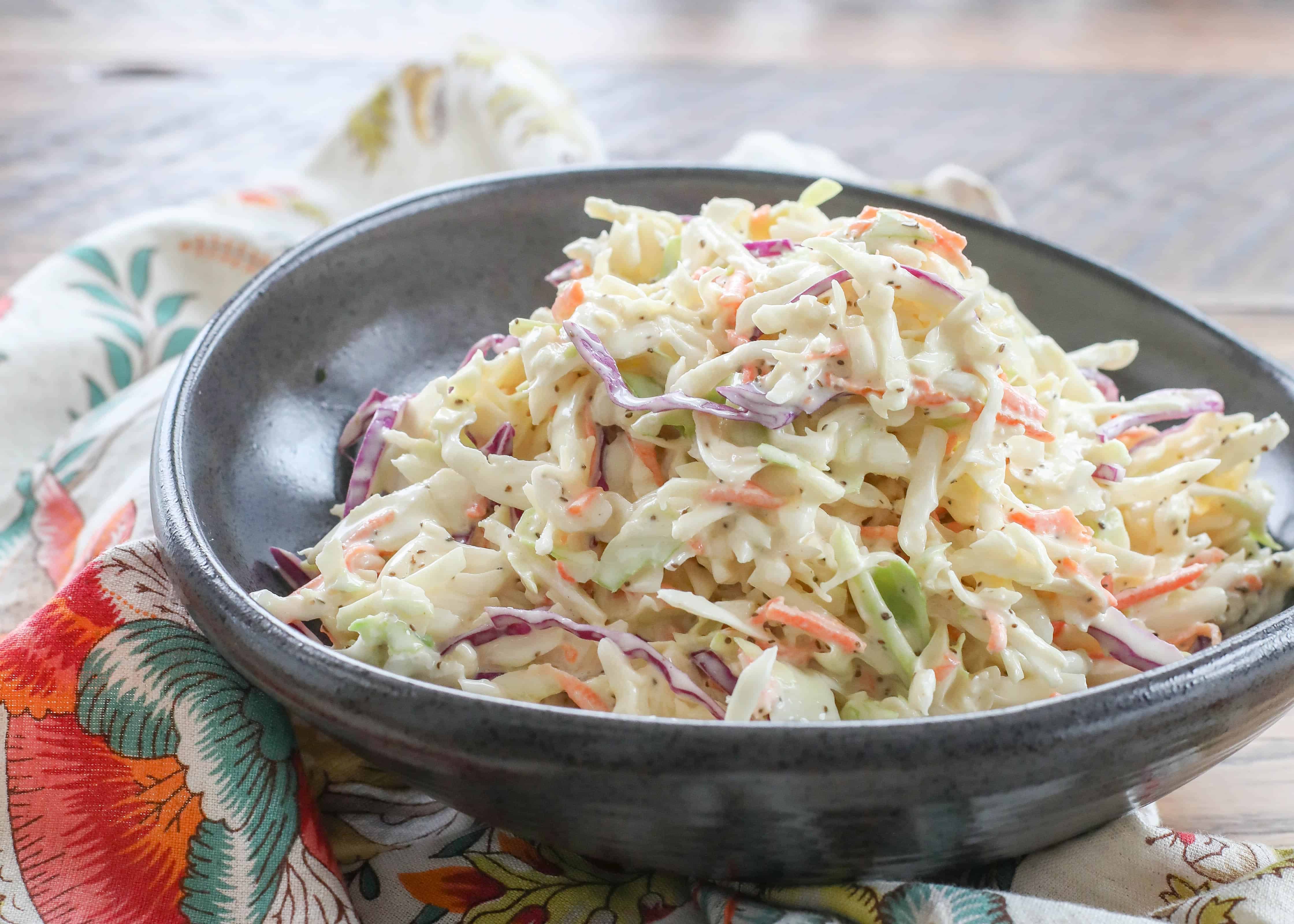 Easy Sweet & Tangy Memphis Coleslaw: Homemade Perfection